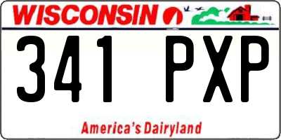 WI license plate 341PXP