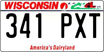 WI license plate 341PXT
