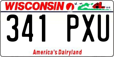 WI license plate 341PXU