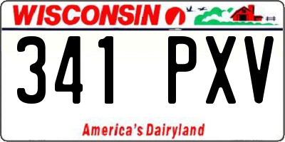 WI license plate 341PXV