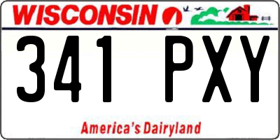 WI license plate 341PXY
