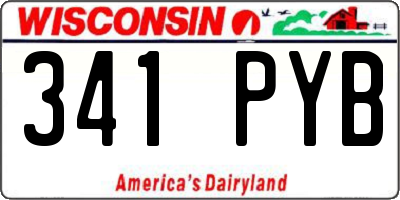 WI license plate 341PYB