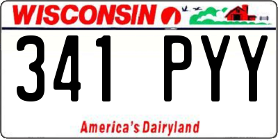 WI license plate 341PYY