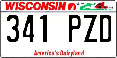 WI license plate 341PZD