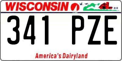 WI license plate 341PZE