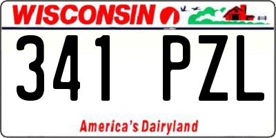 WI license plate 341PZL