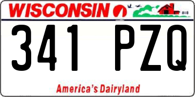 WI license plate 341PZQ