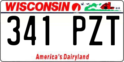 WI license plate 341PZT