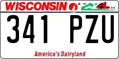WI license plate 341PZU