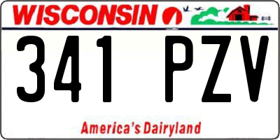 WI license plate 341PZV