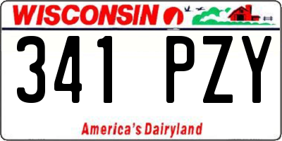 WI license plate 341PZY
