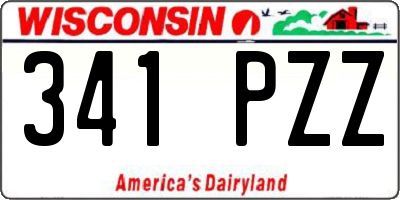 WI license plate 341PZZ