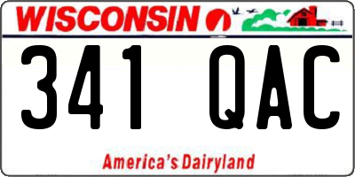 WI license plate 341QAC