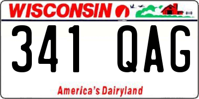 WI license plate 341QAG