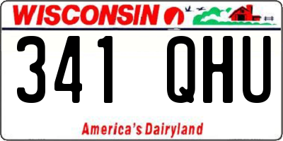 WI license plate 341QHU