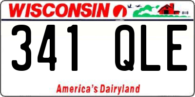 WI license plate 341QLE