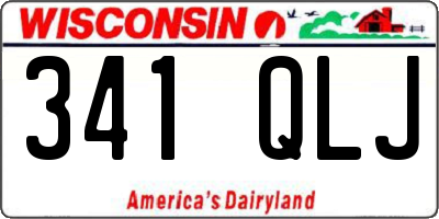 WI license plate 341QLJ