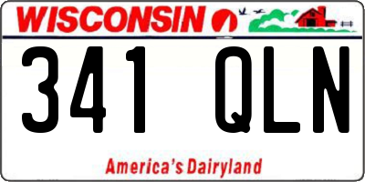 WI license plate 341QLN