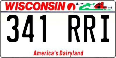 WI license plate 341RRI