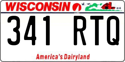 WI license plate 341RTQ