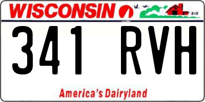WI license plate 341RVH