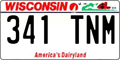 WI license plate 341TNM