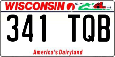 WI license plate 341TQB