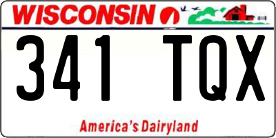 WI license plate 341TQX