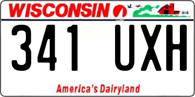 WI license plate 341UXH