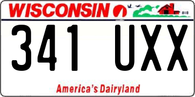 WI license plate 341UXX