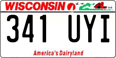 WI license plate 341UYI