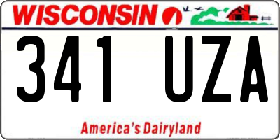 WI license plate 341UZA