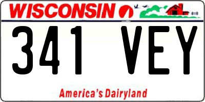 WI license plate 341VEY