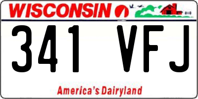 WI license plate 341VFJ