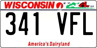 WI license plate 341VFL