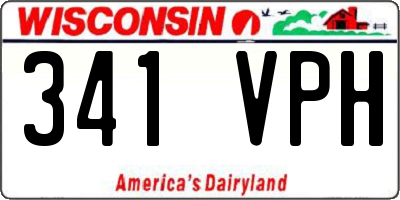 WI license plate 341VPH