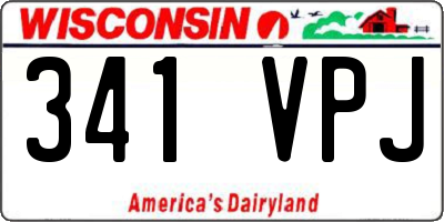 WI license plate 341VPJ