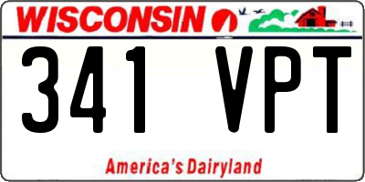 WI license plate 341VPT