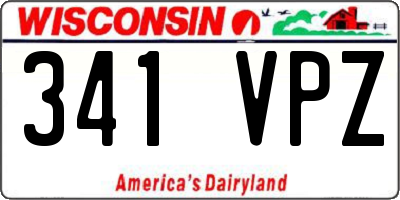 WI license plate 341VPZ