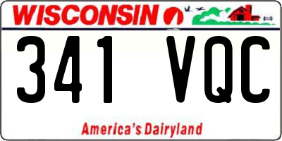 WI license plate 341VQC