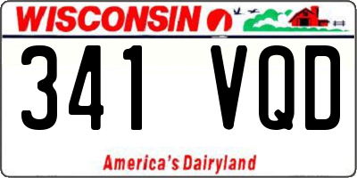 WI license plate 341VQD