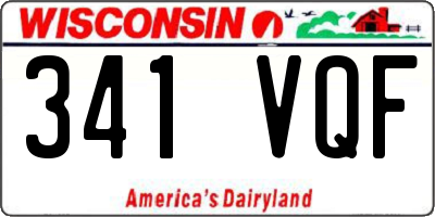 WI license plate 341VQF