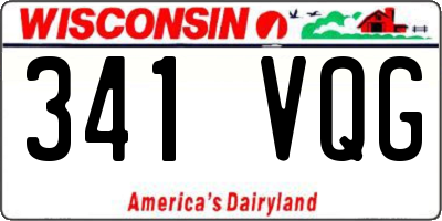 WI license plate 341VQG