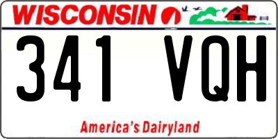 WI license plate 341VQH