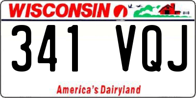 WI license plate 341VQJ