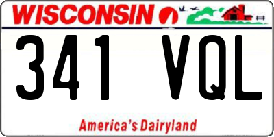 WI license plate 341VQL