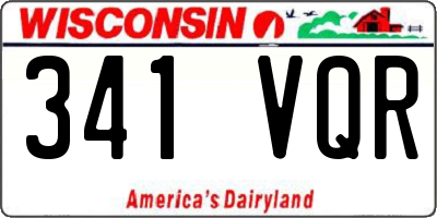 WI license plate 341VQR