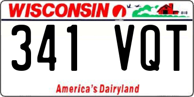 WI license plate 341VQT