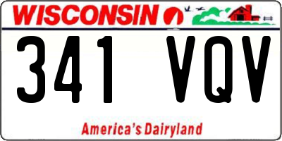 WI license plate 341VQV