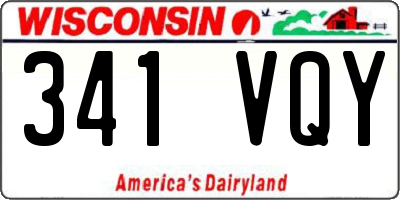 WI license plate 341VQY